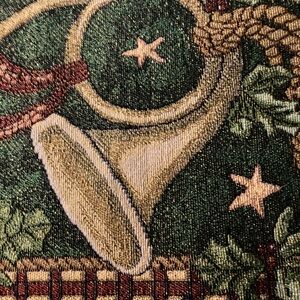 8 Festive Green and Gold Tapestry MATS FOR TABLE